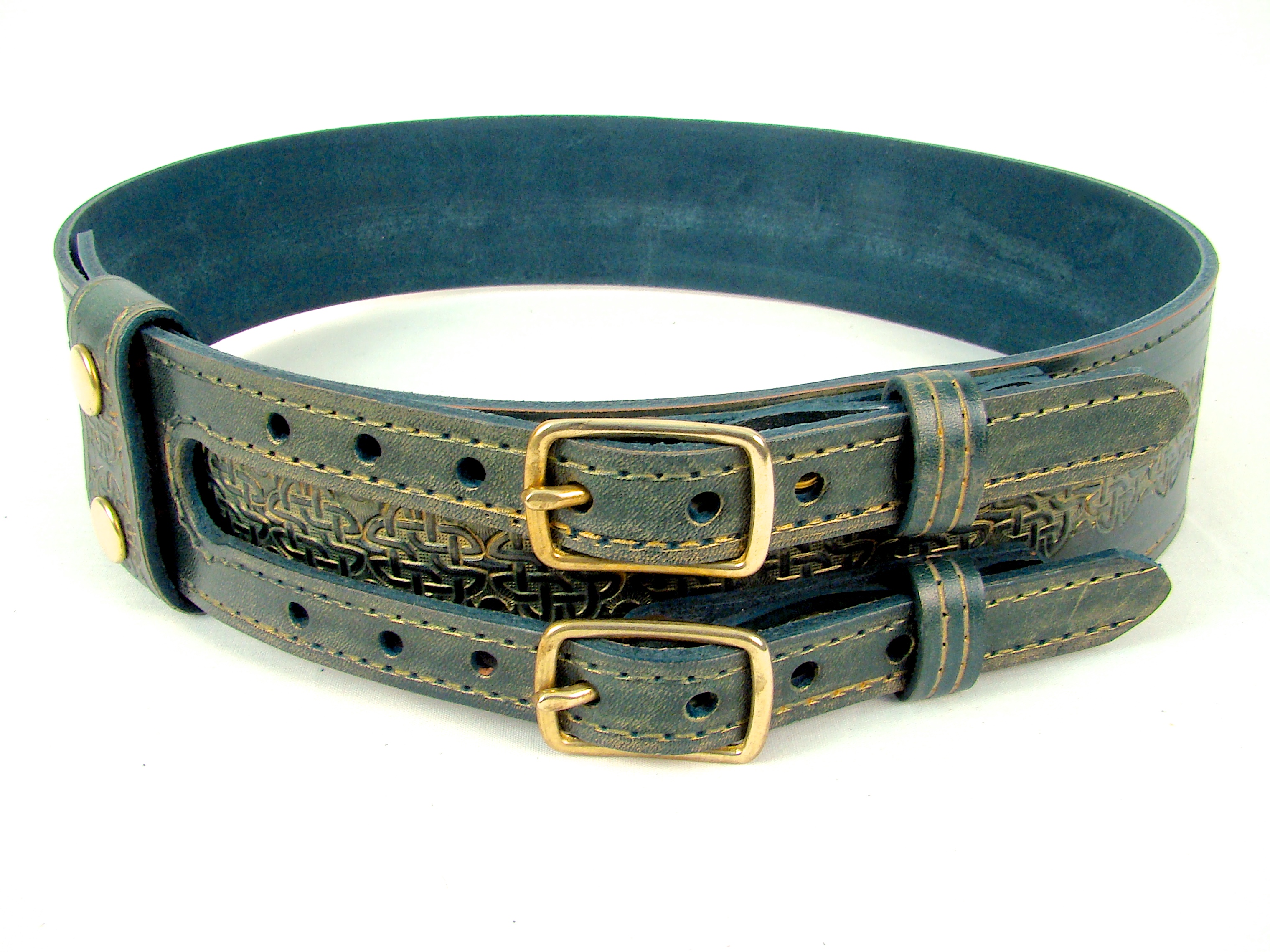 celtic knot Handmade leather belt loop