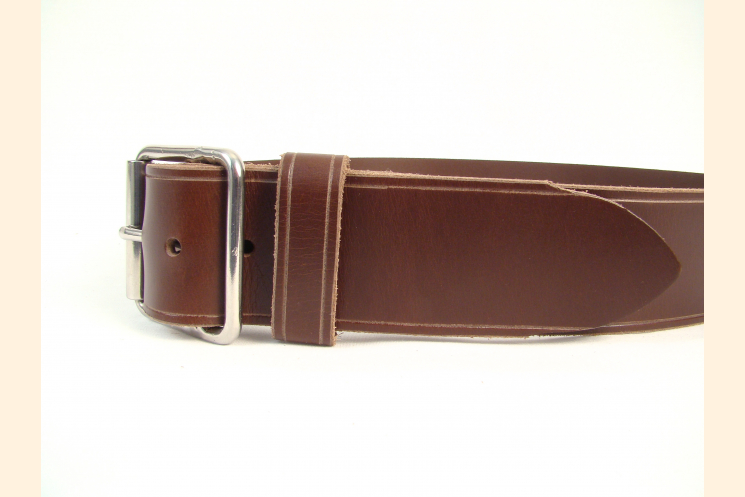 Kilt Belt, Chocolate Brown, Wide Leather Belt