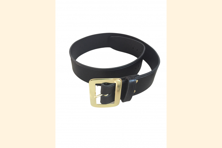 Pirate Belt with Solid Brass Buckle Wide Leather Belt