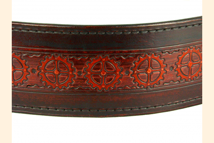 Kilt Belt Leather Double Buckle Kilt Belt Sprocket Belt Steampunk Kilt Belt