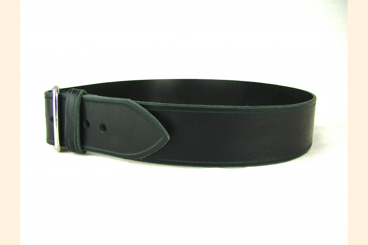 Belt Black Leather Belt Wide Belt Kilt Belt Double Bar Buckle