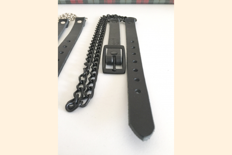Sporran Belt with Black Chain - Made in the USA