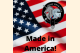 Made in American - American Flag back ground with Holy Heck Logo
