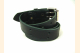 Black Leather Belt Double Prong Buckle Belt