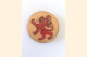 Red Rampant Lion Magnet with White Background