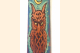 Blue Celtic Owl Bookmark with Tassel detail view