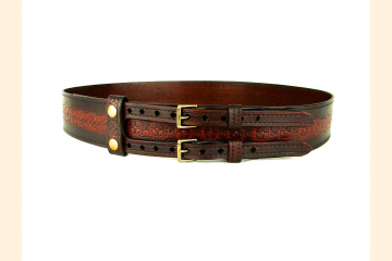 Kilt Belt Leather Double Buckle Kilt Belt Sprocket Belt Steampunk Kilt Belt