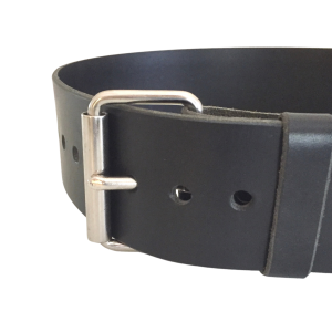 Kilt Belt, Wide Leather Belt, Black