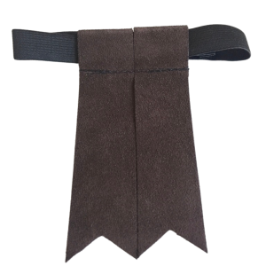 Purple Suede Garter Flashes for Kilt Hose