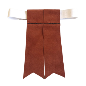Purple Suede Garter Flashes for Kilt Hose
