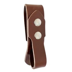 Festival Ready Tankard Strap, Dark Brown Leather and Antique Copper Snaps