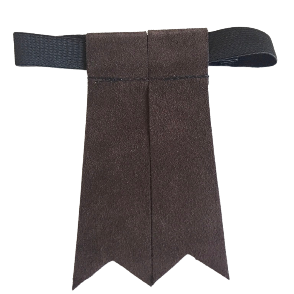 Purple Suede Garter Flashes for Kilt Hose