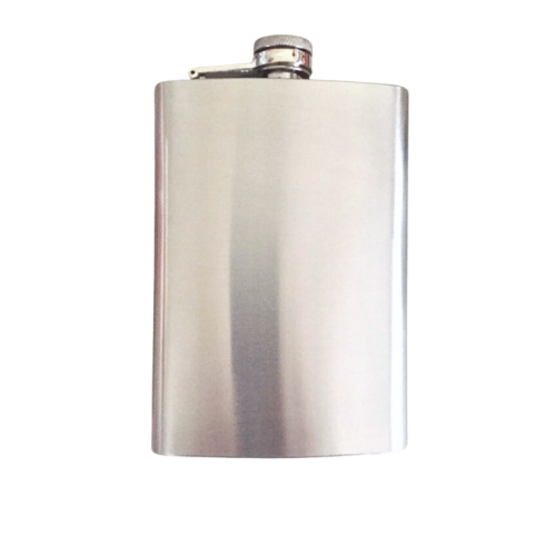 Stainless Steel Hip Flask, 8 Ounce 