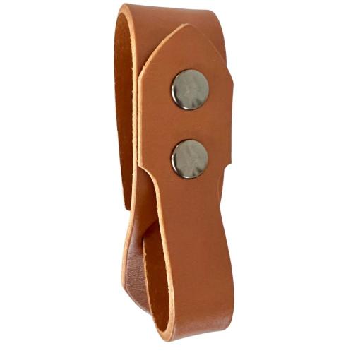 Festival Ready Leather Tankard Strap, Light Brown Leather and Gun Metal Snaps