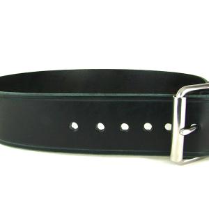 Belt Black Leather Belt Wide Belt Kilt Belt Double Bar Buckle