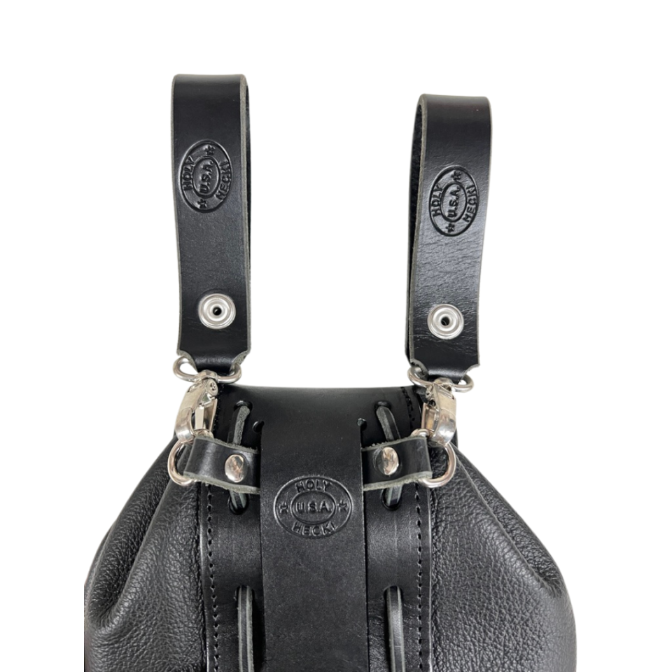 Sporran Hangers, Suspenders for Sporrans, Black Leather