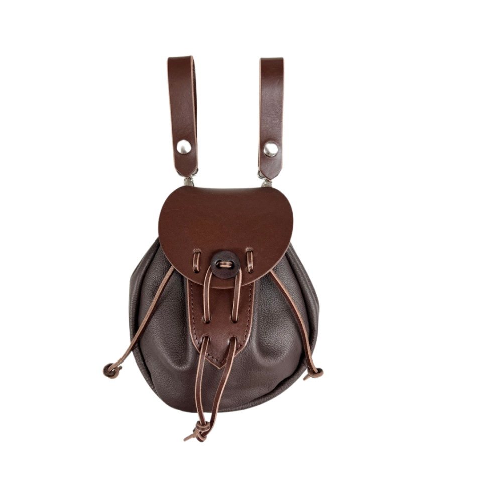 Sporran Hangers, Suspenders for Sporrans, Black Leather