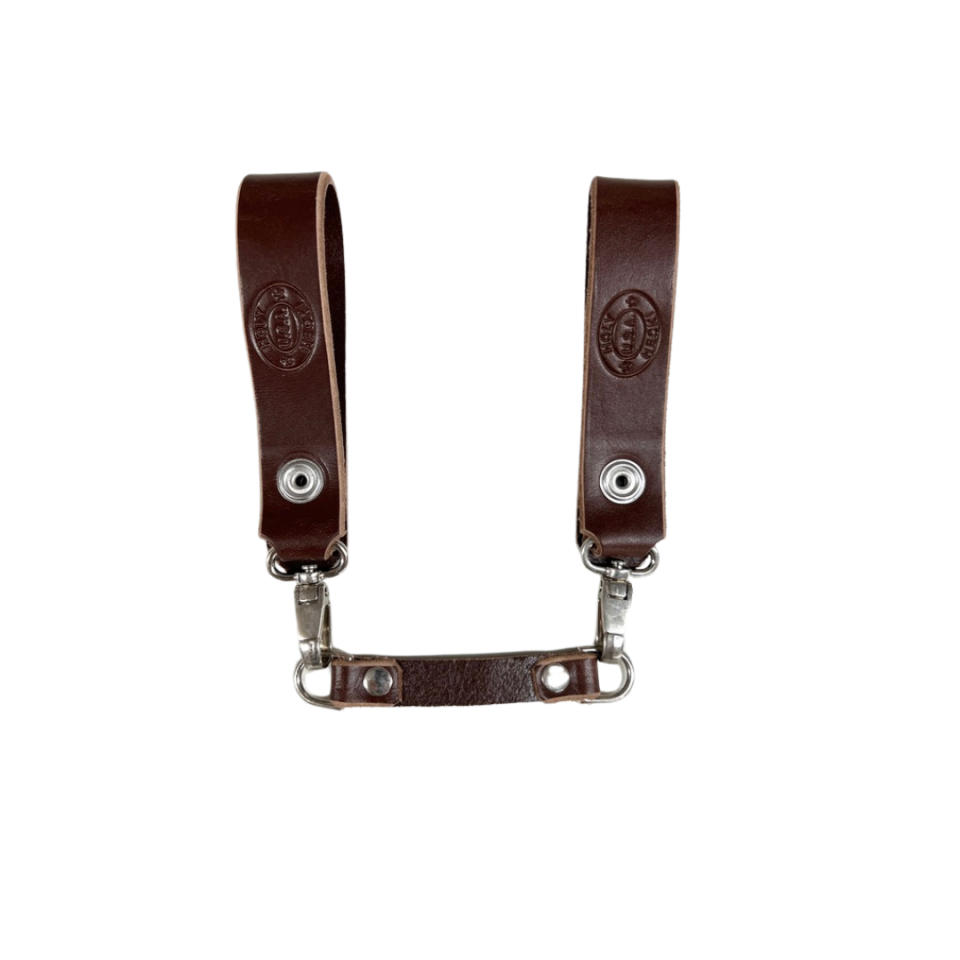 Sporran Hangers, Suspenders for Sporrans, Black Leather