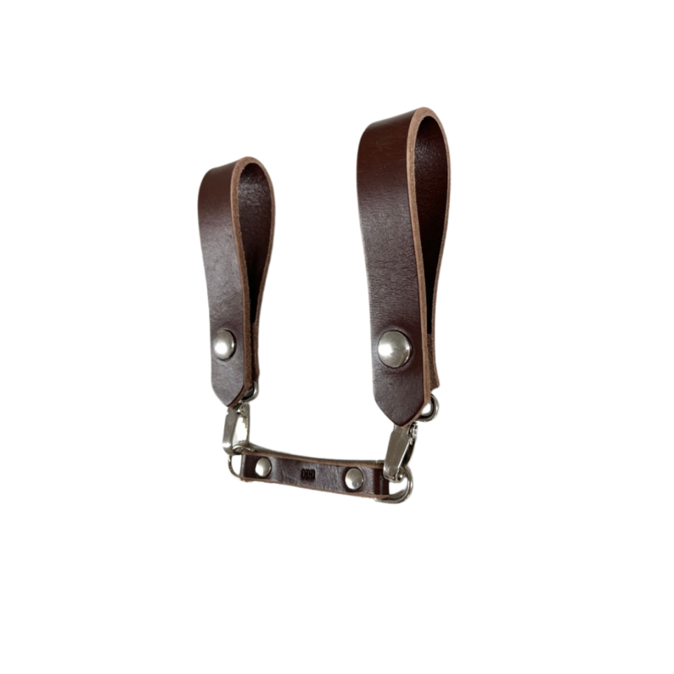 Sporran Hangers, Suspenders for Sporrans, Black Leather
