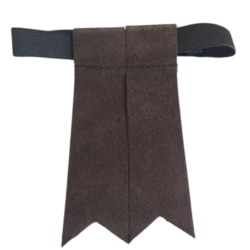 Brown Suede Garter Flashes for Kilt Hose